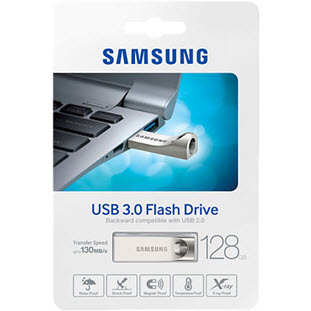 Фото товара Samsung BAR USB 3.0 128Gb (MUF-128BA/APC, золотистый)