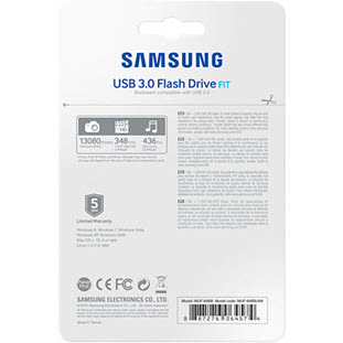 Фото товара Samsung FIT USB 3.0 64Gb (MUF-64BB/APC, белый)