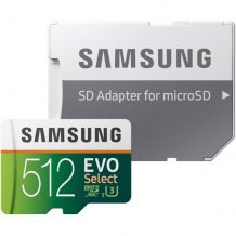 Фото товара Samsung EVO Select microSDXC MB-ME512GA 512Gb + SD adapter