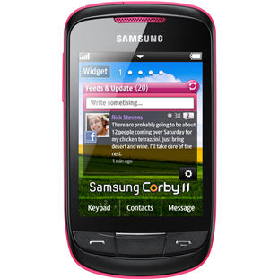 Мобильный телефон Samsung S3850 Corby II  (candy pink)