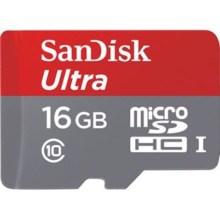 Карта памяти Sandisk Ultra microSDHC Class 10 UHS-1 30MB/s (16GB + SD adapter)