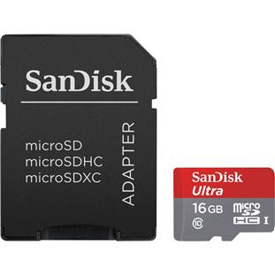 Фото товара Sandisk Ultra microSDHC Class 10 UHS-1 30MB/s (16GB + SD adapter)
