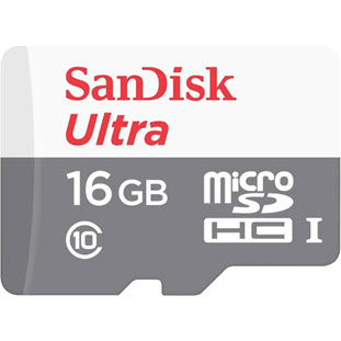 Карта памяти Sandisk Ultra microSDHC Class 10 UHS-I 48MB/s (16GB + SD adapter)