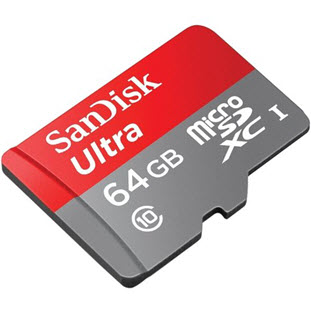 Фото товара Sandisk Ultra microSDXC Class 10 UHS-I 80MB/s (64GB + SD adapter)