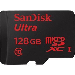 Карта памяти Sandisk Ultra microSDXC Class 10 UHS-I 48MB/s (128GB + SD adapter)