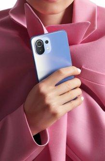 Мобильный телефон Xiaomi 11 Lite 5G NE (8/128GB RU, мармеладно-голубой)