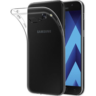 Чехол Silco силиконовый для Samsung Galaxy A7 2017 (глянцевый прозрачный)