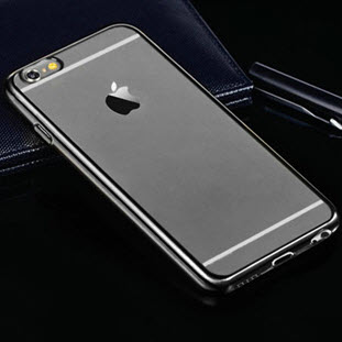 Фото товара Silco силиконовый для iPhone 6 Plus/6S Plus (прозрачный с серой окантовкой)