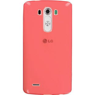 Чехол Silco силиконовый для LG G3 (красный прозрачный)
