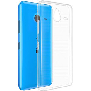 Чехол Silco силиконовый для Microsoft Lumia 640 XL (глянцевый прозрачный)