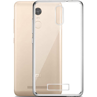 Фото товара Silco силиконовый для Xiaomi Redmi Note 3/3 Pro (глянцевый прозрачный с серебристой окантовкой)