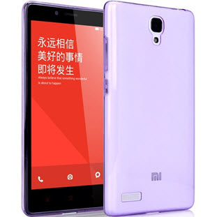Чехол Silco силиконовый для Xiaomi Redmi Note (фиолетовый прозрачный)