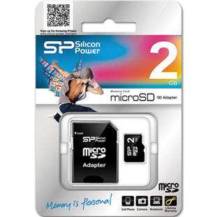 Фото товара Silicon Power microSD 2GB + SD Adapter