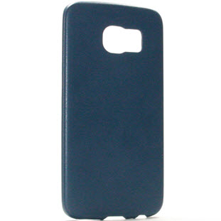 Чехол Silikone Case накладка-пластик для Samsung S6 Edge (синий)