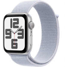 Умные часы Apple Watch SE (2024) 44mm Silver Aluminum Case with Blue Cloud Sport Loop (GPS)