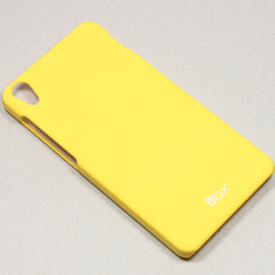 Чехол SkinBox накладка-пластик для Lenovo S850 (желтый)