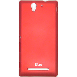 Чехол SkinBox накладка-пластик для Sony Xperia C3 (красный)