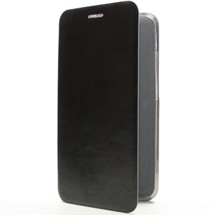Чехол SkinBox Lux кожаный книжка для Meizu MX5 (черный)