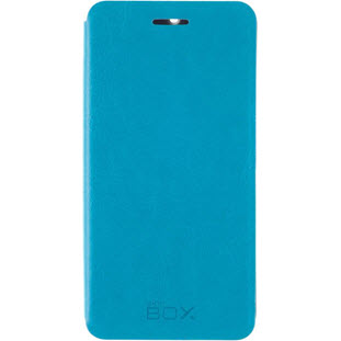 Чехол SkinBox Lux кожаный книжка для Xiaomi Redmi 2 (синий)