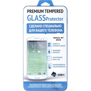 Защитное стекло SkinBox для Samsung Galaxy A7 2016 (0.3mm, 2.5D)