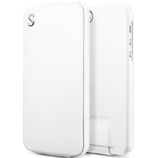 Фото товара Spigen illuzion legend флип кожаный для iPhone 5/5S/SE (white)