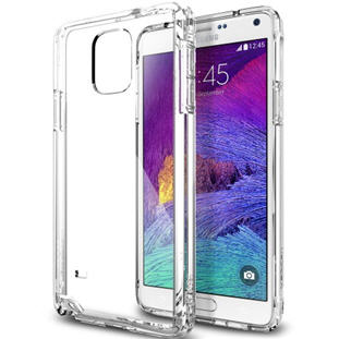 Чехол Spigen Ultra Hybrid накладка для Samsung Galaxy Note 4 (crystal clear)