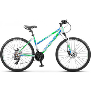 Велосипед STELS Miss 5100 MD 26 V031 (2018) (рама 15", белый/зеленый)