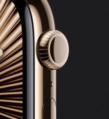 Фото товара Apple Watch Series 10 42 mm Gold Titanium Case with Gold Milanese Loop (GPS + LTE)