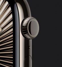 Фото товара Apple Watch Series 10 46 mm Natural Titanium Case with Natural Milanese Loop (GPS + LTE) (размер M/L)