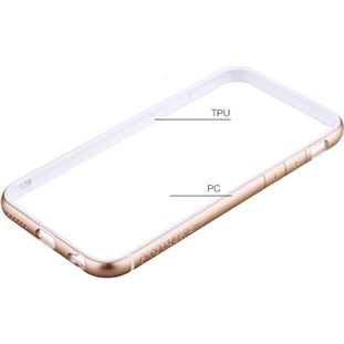 Фото товара Totu Desing Evoque бампер-рамка для iPhone 6 (золотой/белый)