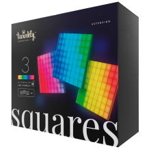 Панели со светодиодной подсветкой Twinkly Squares RGB + BT + Wi-Fi, 3 шт. (16x16см)