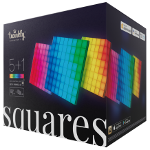 Панели со светодиодной подсветкой Twinkly Squares RGB + BT + Wi-Fi, 6 шт. (16x16см)