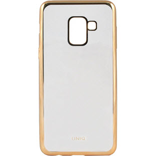 Чехол Uniq Glacier Glitz накладка для Samsung Galaxy A8 2018 (GA8HYB-GLCZGLD, gold)