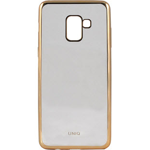 Чехол Uniq Glacier Glitz накладка для Samsung Galaxy A8 Plus 2018 (GA8PHYB-GLCZGLD, gold)