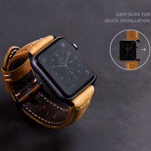 Фото товара Uniq Kronos Geniune Leather для Apple Watch 42mm (42MM-KRNSBWN, brown)