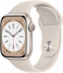 Умные часы Apple Watch Series 8 45mm Starlight Aluminum Case with Starlight Sport Band (GPS