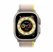 Умные часы Apple Watch Ultra 49mm Titanium Case with Yellow/Beige Trail Loop Band - M/L (GPS + Cellular)