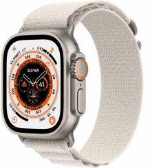 Умные часы Apple Watch Ultra 49mm Titanium Case with Starlight Alpine Loop Band - Large (GPS + Cellular)