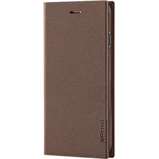 Чехол X-Fitted Flip Pro кожаный книжка для iPhone 6 Plus (коричневый)