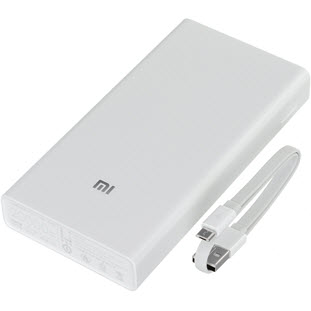 Универсальный внешний аккумулятор Xiaomi Mi Power Bank (20000 мАч, silver)