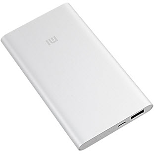 Универсальный внешний аккумулятор Xiaomi Mi Power Bank (5000 мАч, silver)