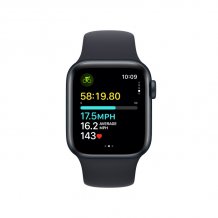 Фото товара Apple Watch SE (2023) 44mm Midnight Aluminum Case with Midnight Sport Band (GPS) (размер M/L)