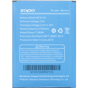 Аккумулятор Zopo для ZP350 Color E (2100 мАч)