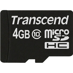 Transcend Premium microSDHC 4GB Class 10 (TS4GUSDC10)
