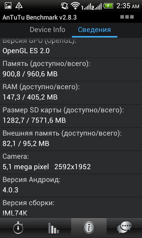 HTC Desire V. Скриншоты