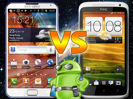 HTC One X против Samsung Galaxy S III