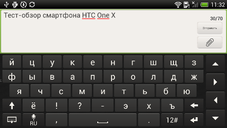 Пользовательский интерфейс Sense на смартфоне HTC One X.