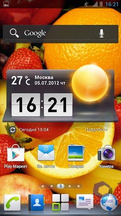 Huawei Ascend P1. Скриншоты