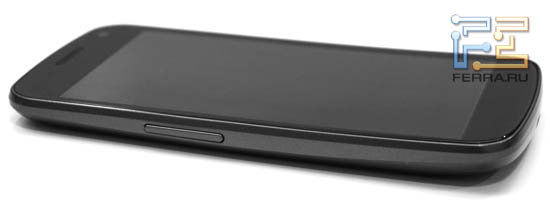 Левая боковая грань корпуса Galaxy Nexus
