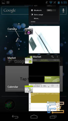 Таск-менеджер в Android 4.0 на Galaxy Nexus